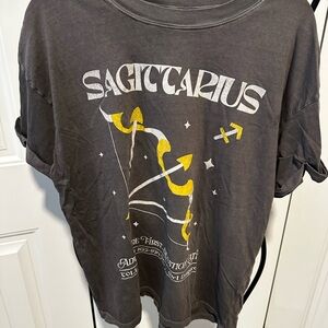 Anthropologie Girl Dangerous Sagittarius Graphic T-Shirt